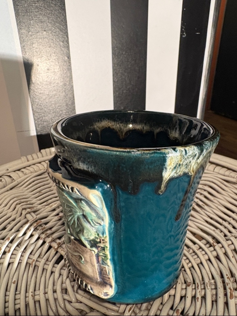 Souvenir Slovenija Green Dragon Ceramic Decorative Coffee Mug - Home Art Accent - Picture 10 of 11